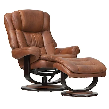 Dylan Leather Recliner & Ottoman